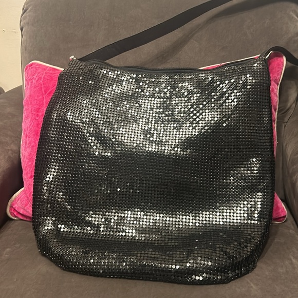Black metal mesh and rhinestone bag - Picture 3 of 9